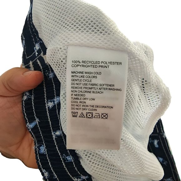 Tommy Bahama Mens 100% Recycled Polyester Swim Shorts Size Medium - Picture 8 of 8